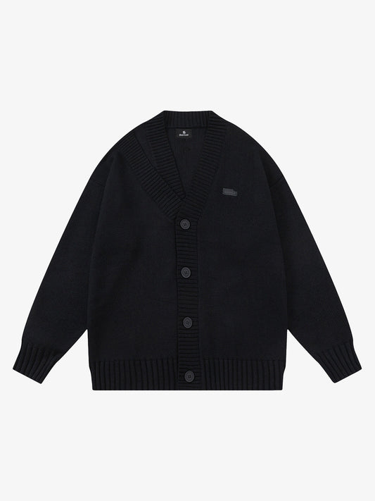 Cotton Blend Oversized V-Neck Cardigan Sweater for Men and Women 