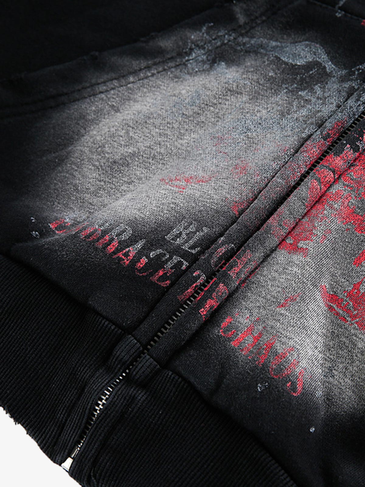 Street Spray Paint Print Hoodie 