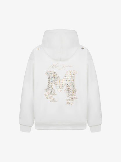 Stylish Hooded Sweatshirt with Embellished Lettering for Men and Women - Perfect for Casual Wear 