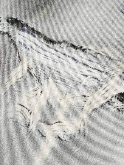 Thesupermade Waistband Patch Drawstring Jeans 