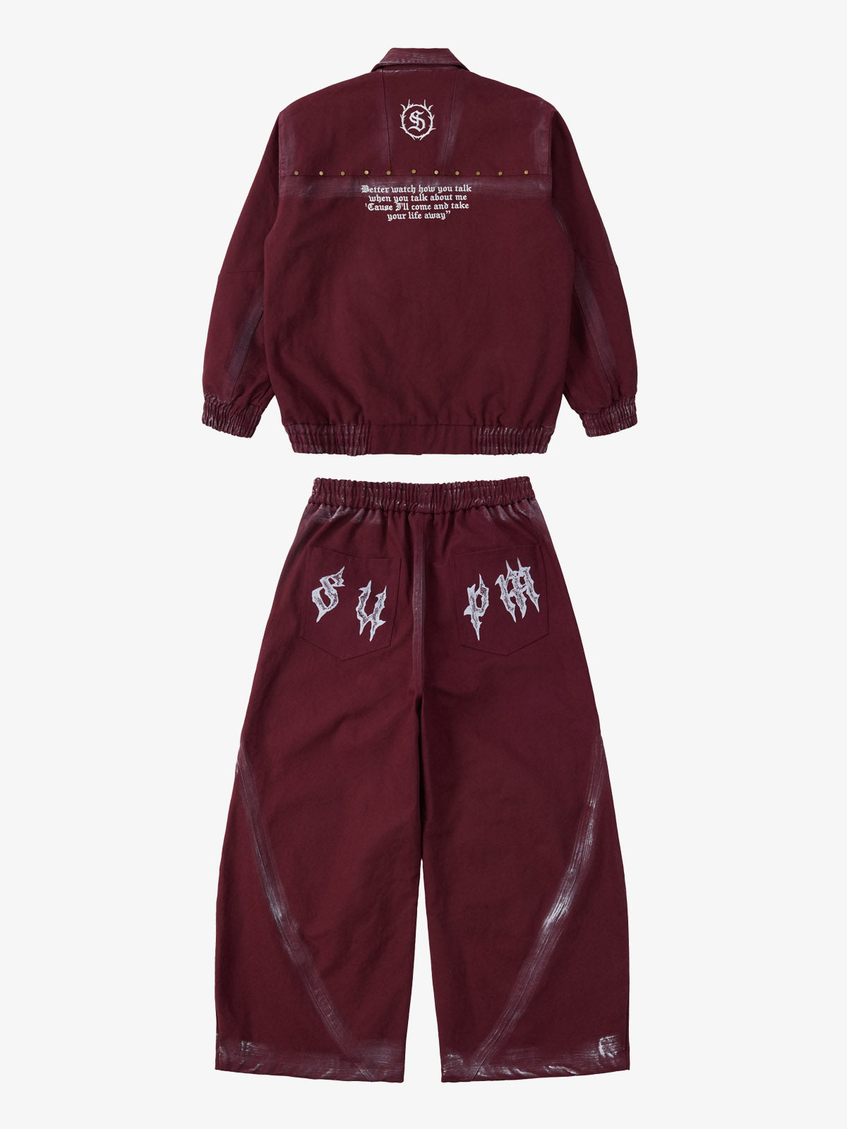 Supermad Logo Gothic Letter Print Set 