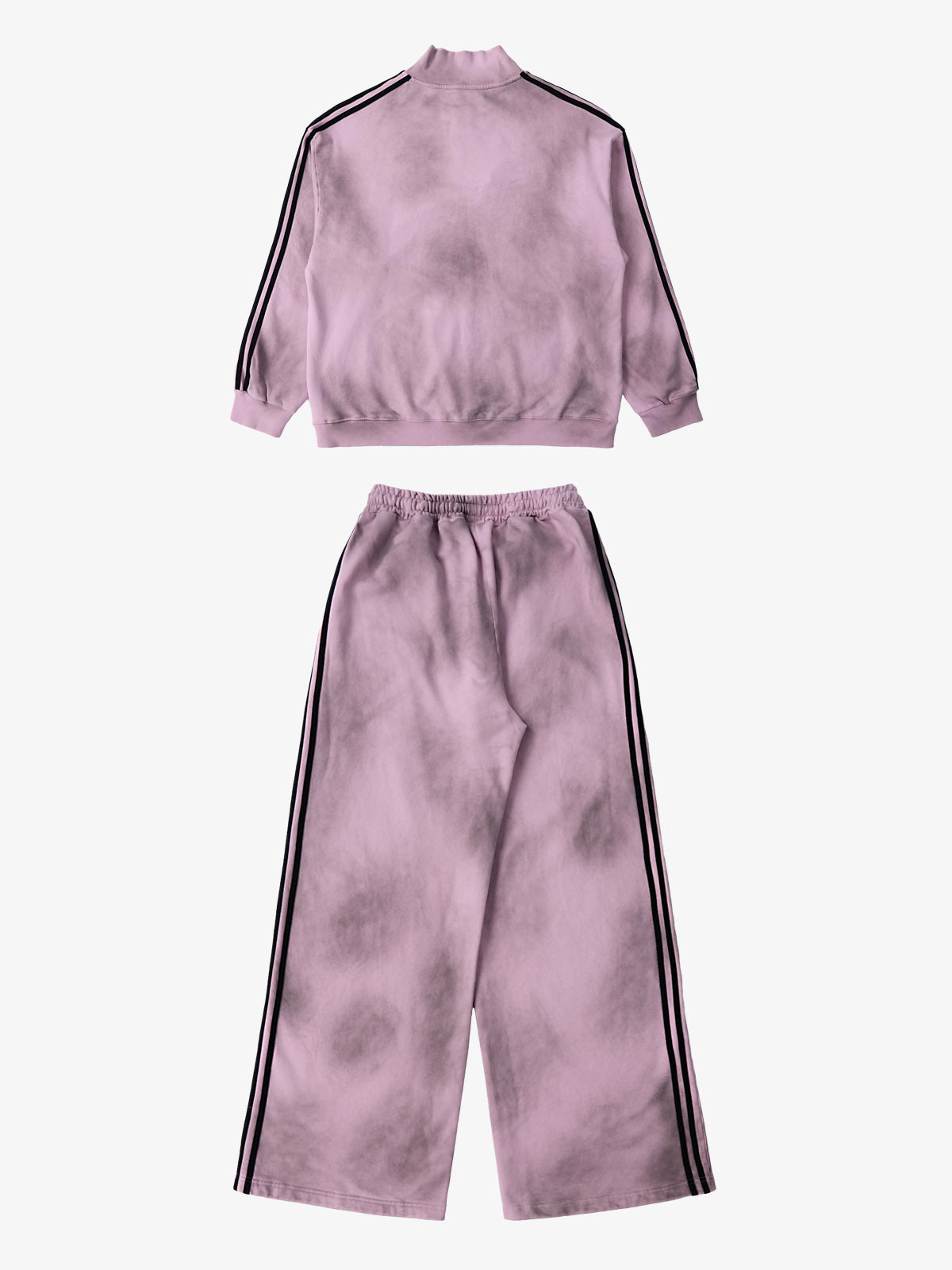 Supermade Vintage Distressed NO.3 Stand Collar Tracksuit 