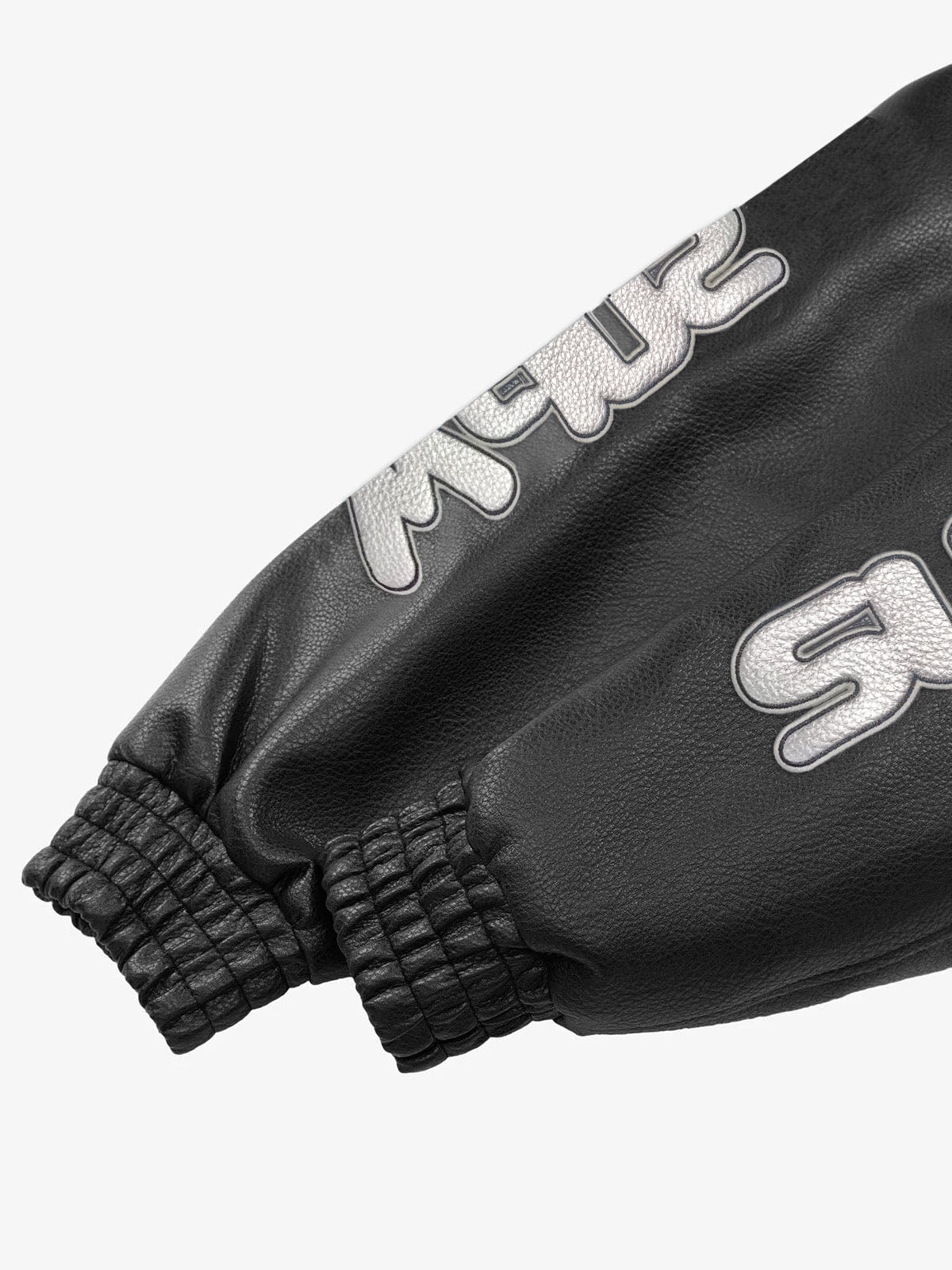 Faux Leather Vintage Street Black Air Jacket - 1821