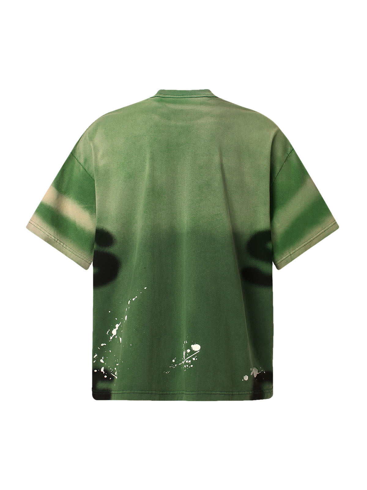 Ink Splash Letter Print T-shirt - 2414