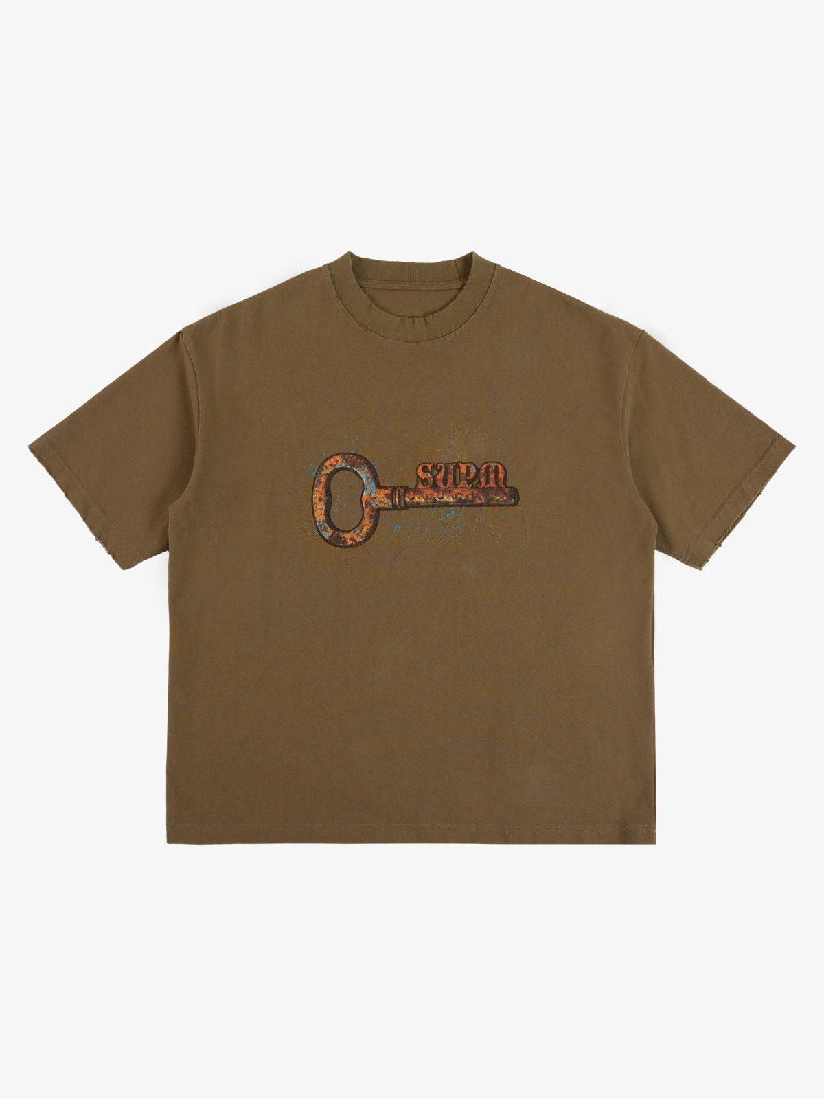 Supermade Rusty Metal Key Print T-Shirt?