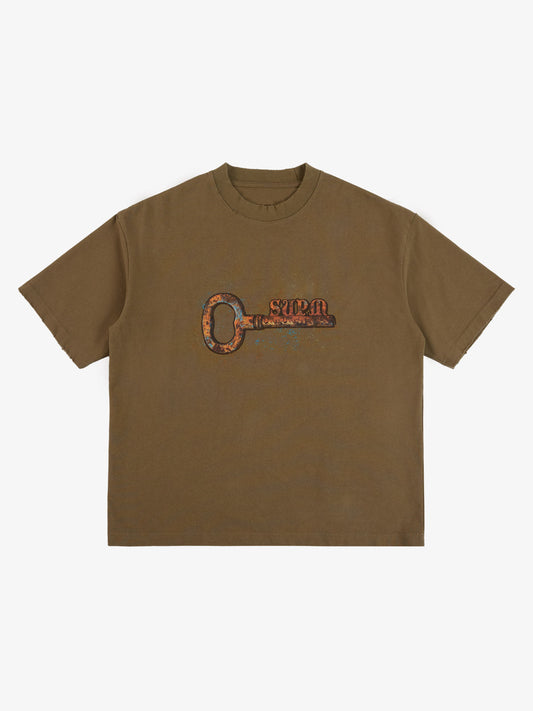 Supermade Rusty Metal Key Print T-Shirt?