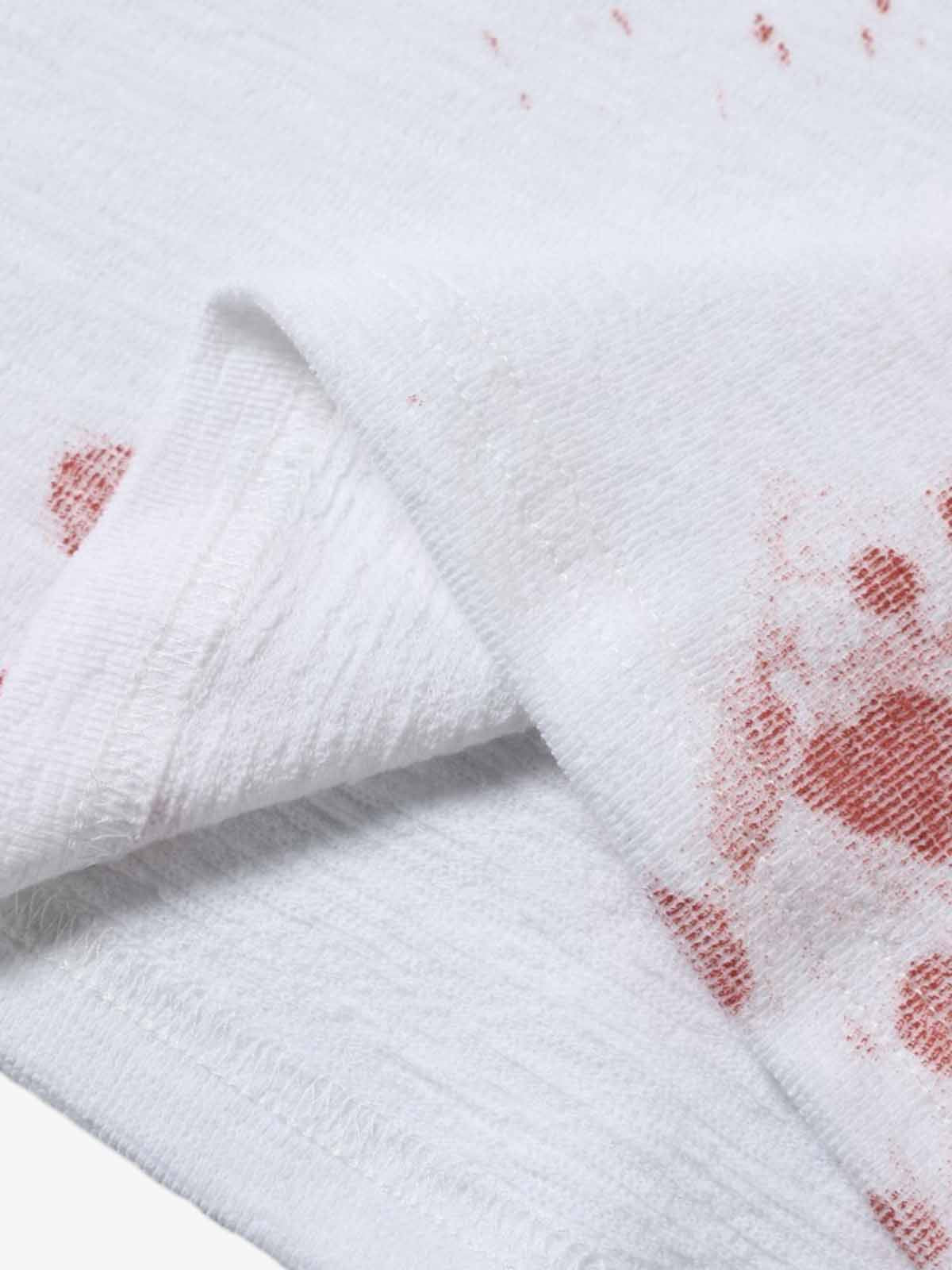 Cotton Blend Long Sleeve Henley Sweater with Graphic Print and Star Motif Design 