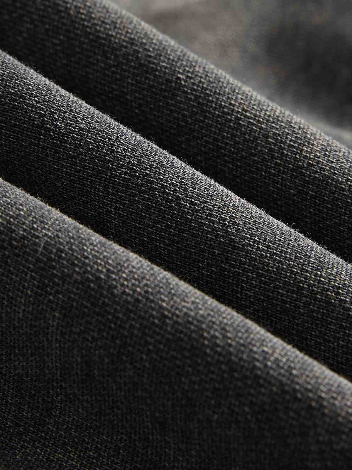 Retro Bandit Hat Graphic Distressed Cropped Hoodie