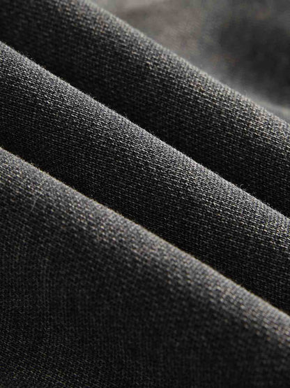 Retro Bandit Hat Graphic Distressed Cropped Hoodie