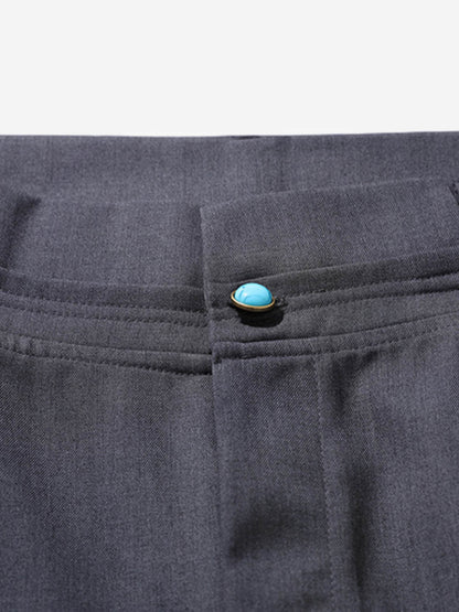 Turquoise Design Flared Scimitar Pants 