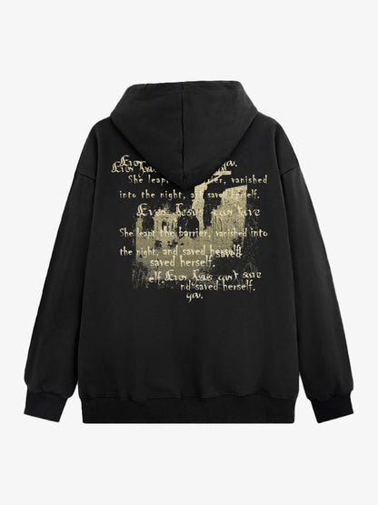 THE SUPERMADE  Vintage-Style Graphic T-Shirt with Inspirational Text and Cross Design 