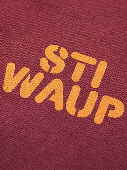 Gradient Print Lapel Long-sleeved Sweatshirt 