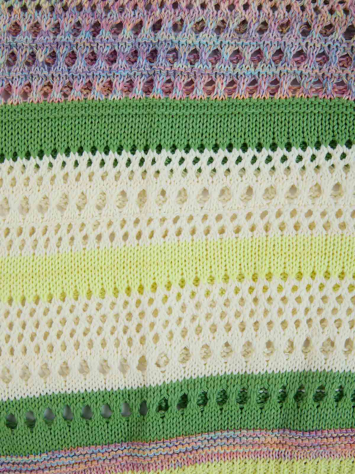 Knitted Striped Polo Shirt for Kids with Colorful Horizontal Patterns and Breathable Design 