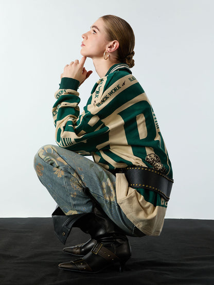 Retro Typography Polo Tee -1252