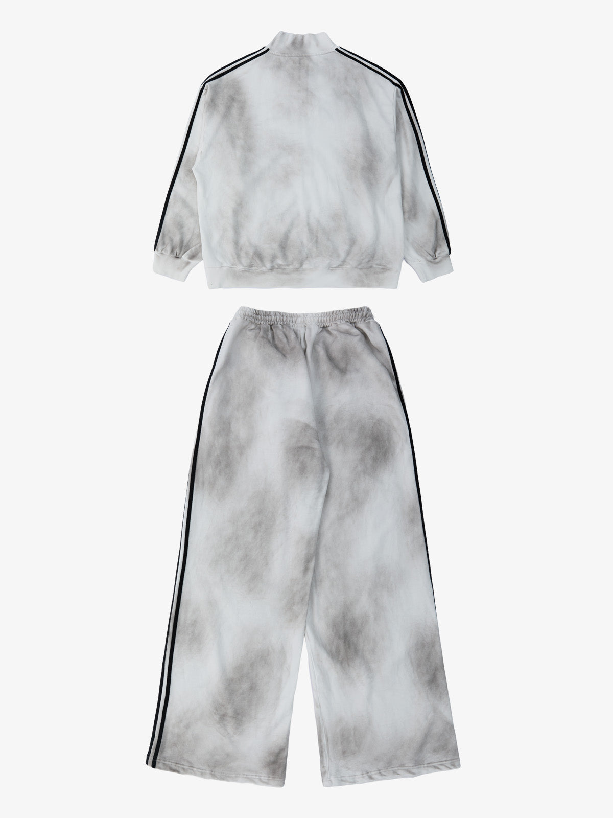 Supermade Vintage Distressed NO.3 Stand Collar Tracksuit 