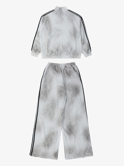 Supermade Vintage Distressed NO.3 Stand Collar Tracksuit 