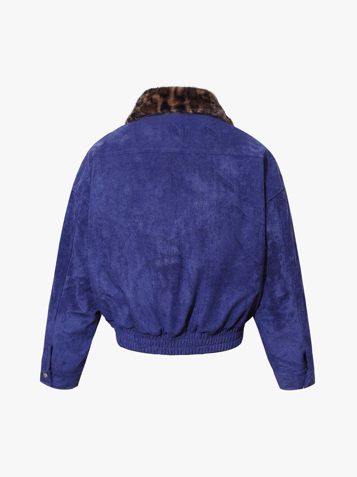 Stylish Leopard Collar Bomber Jacket for Women - Perfect for Casual and Fashionable Looks 