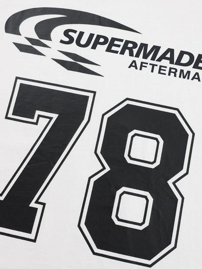 Jersey Digital Print Colorblock Long-Sleeved T-Shirt