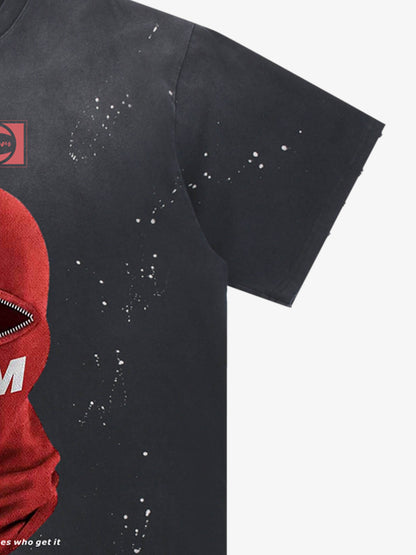 Red Balaclava Graphic T-Shirt