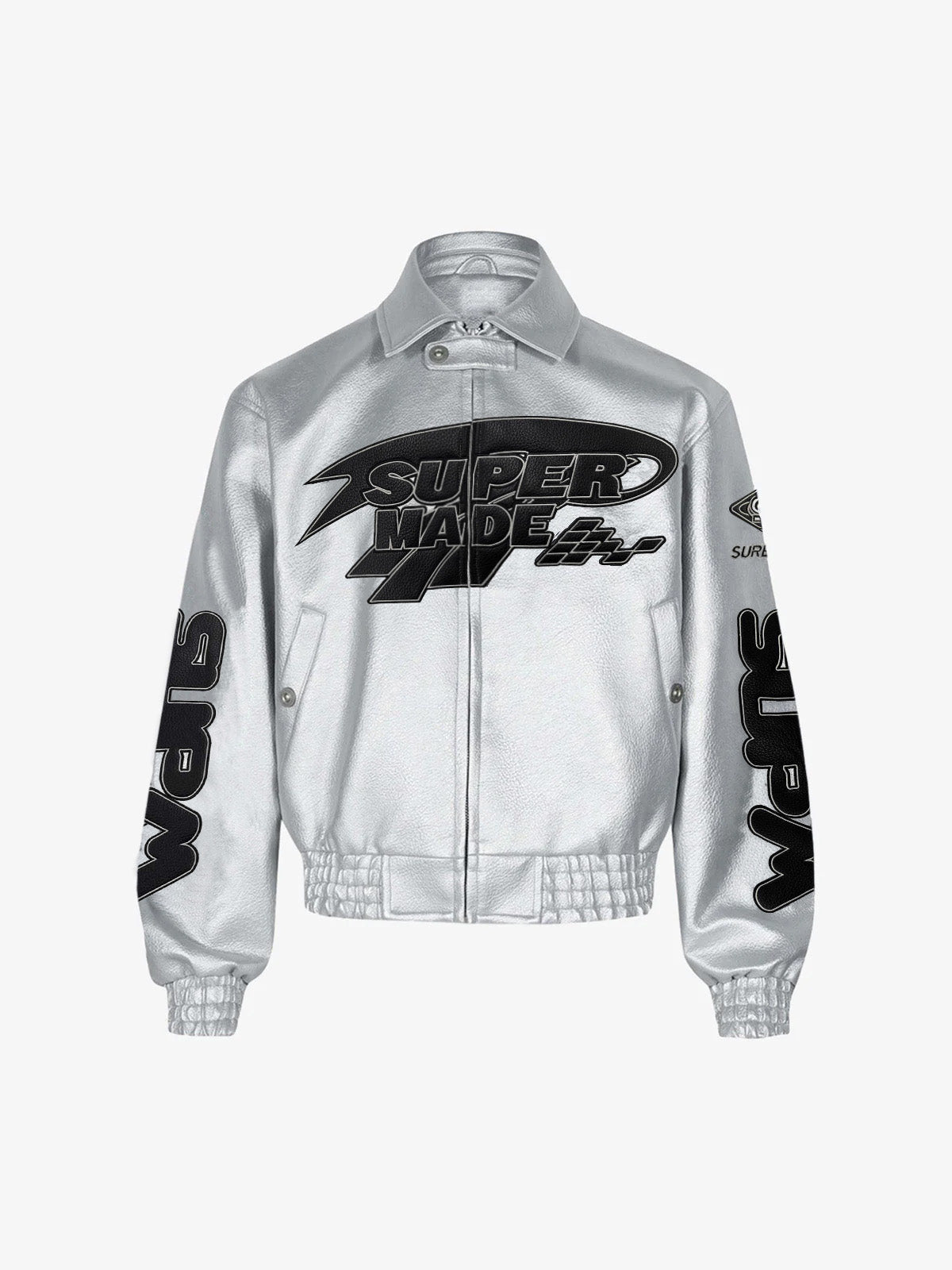 Faux Leather Vintage Street Black Air Jacket - 1821