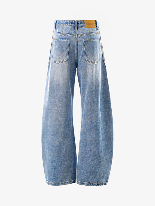 Washed Side Stripe Machete Jeans 