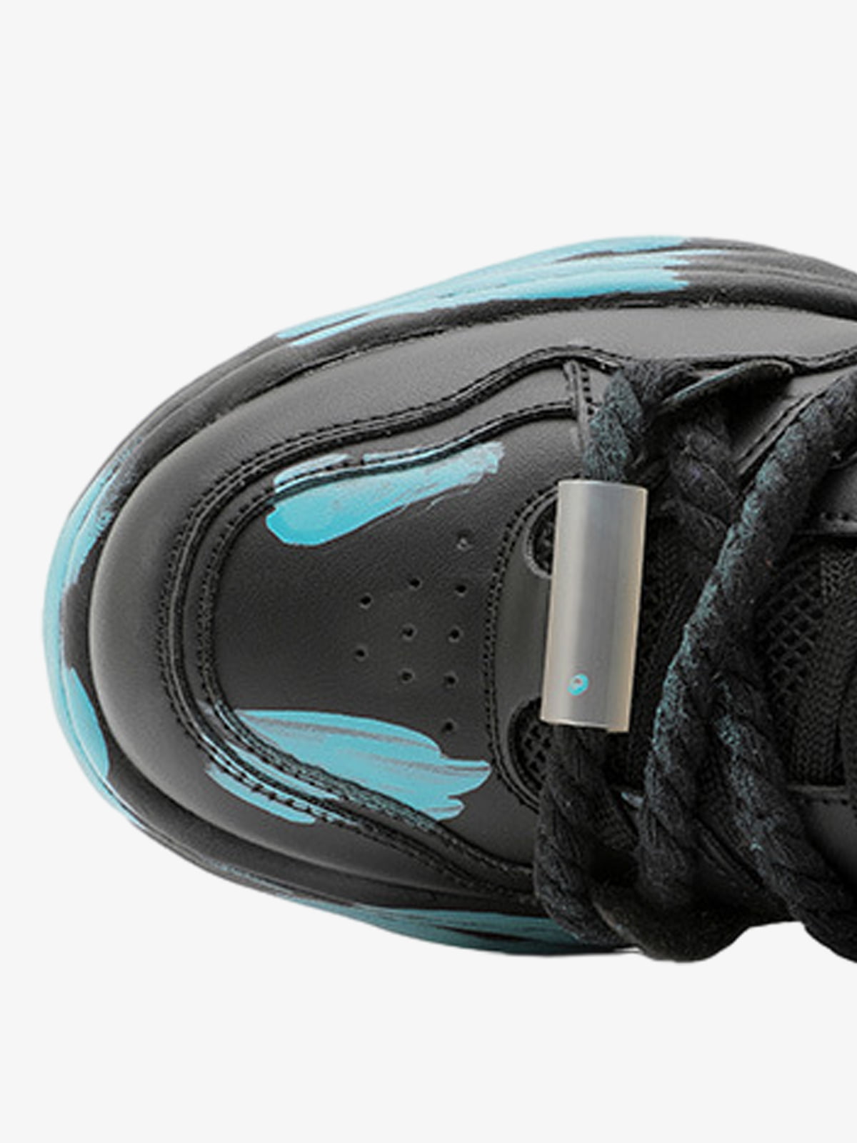 Trendy High-Top Sneakers with Unique Splash Design for Casual Wear 