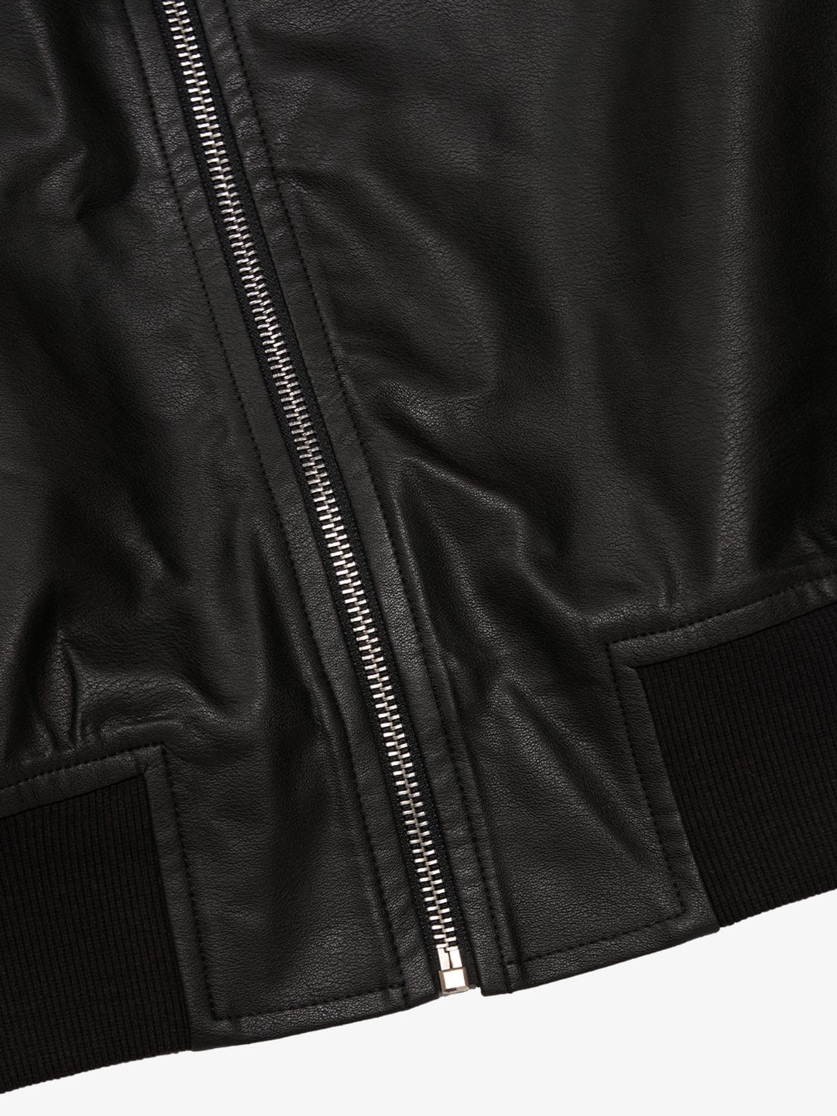 Thorn Destruction Frame Pattern Leather Vest 