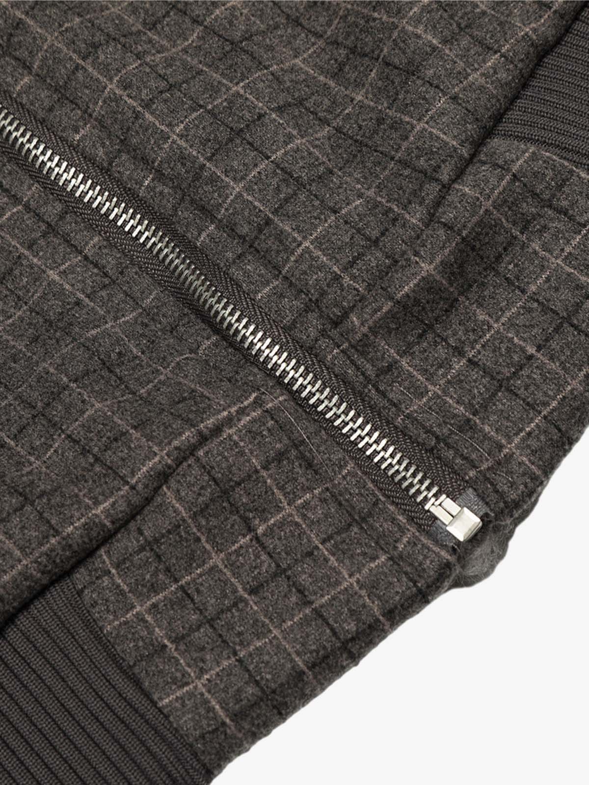 Plaid Bomber Jacket with Faux Fur Collar - Perfect for Casual Winter Wear 