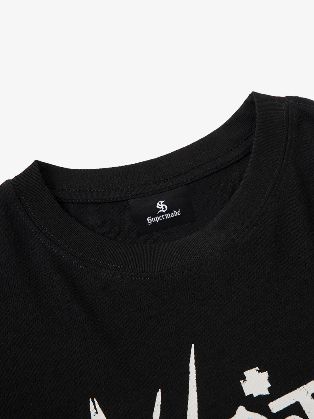 Hip-Hop Punk Faux Two-Piece Long-Sleeved T-Shirt - 2457