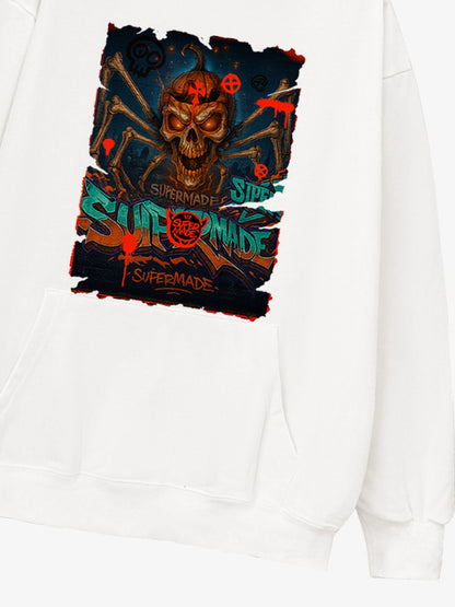 Bloody Dark Skull Spider Hoodie 