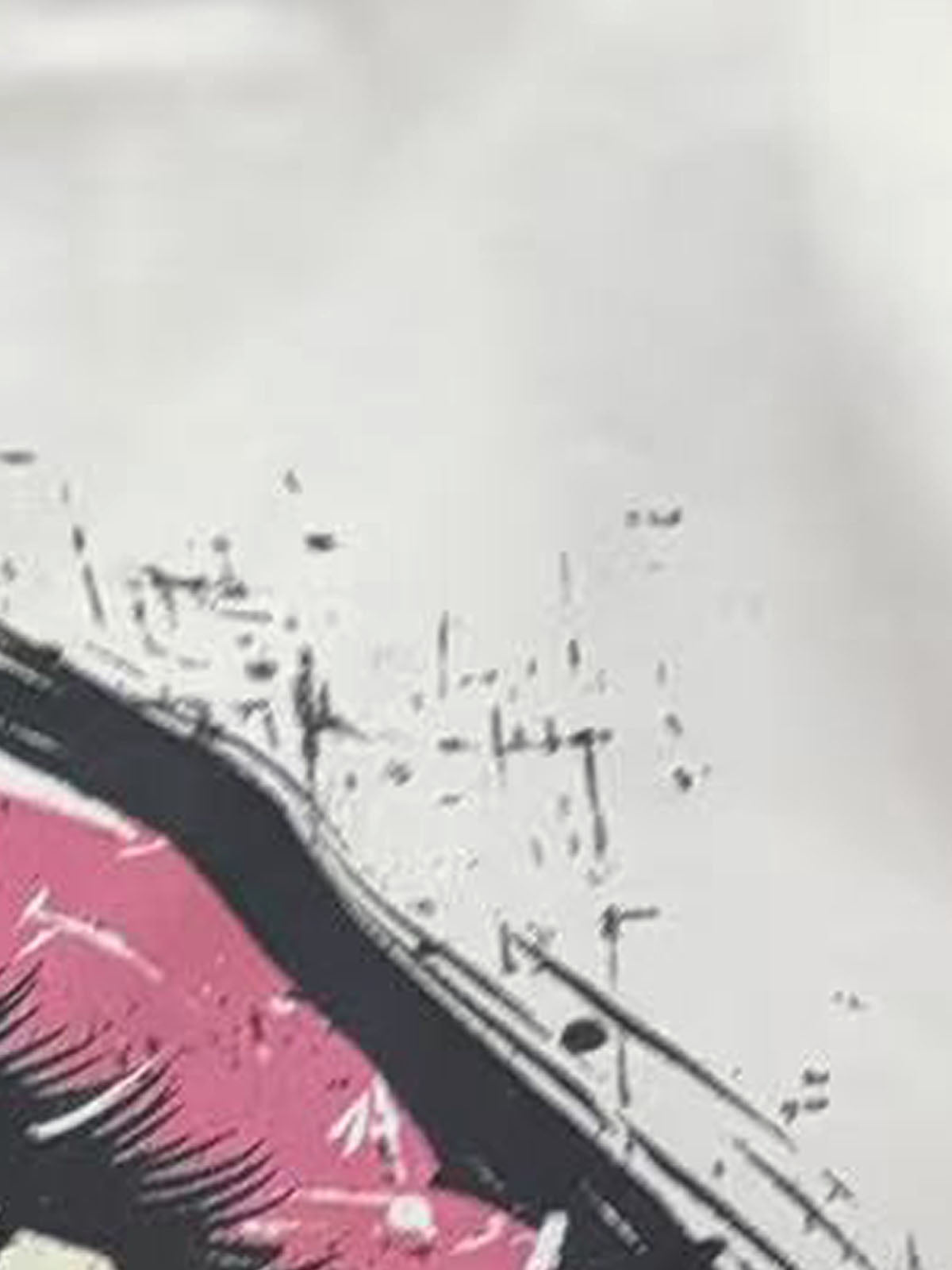 Retro Letter Lip Graphic T-Shirt