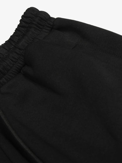 Stylish Black Wide-Leg Pants with Unique Embroidered Design for Casual Wear 