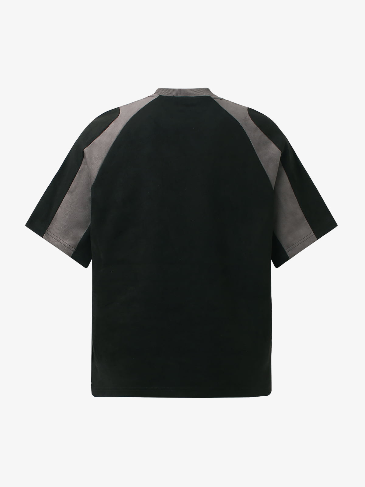 Cotton Blend Oversized Sport T-Shirt with Contrast Panels and Logo Print?
