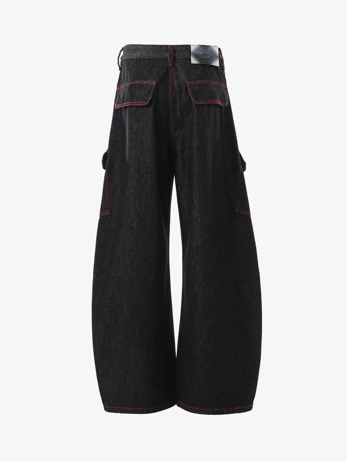 High-Waisted Wide-Leg Cargo Pants with Unique Pocket Design 