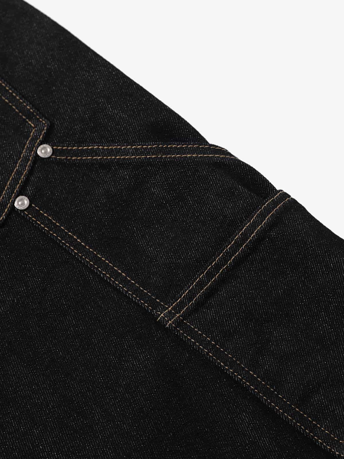 High-Waisted Wide-Leg Cargo Pants with Unique Pocket Design 