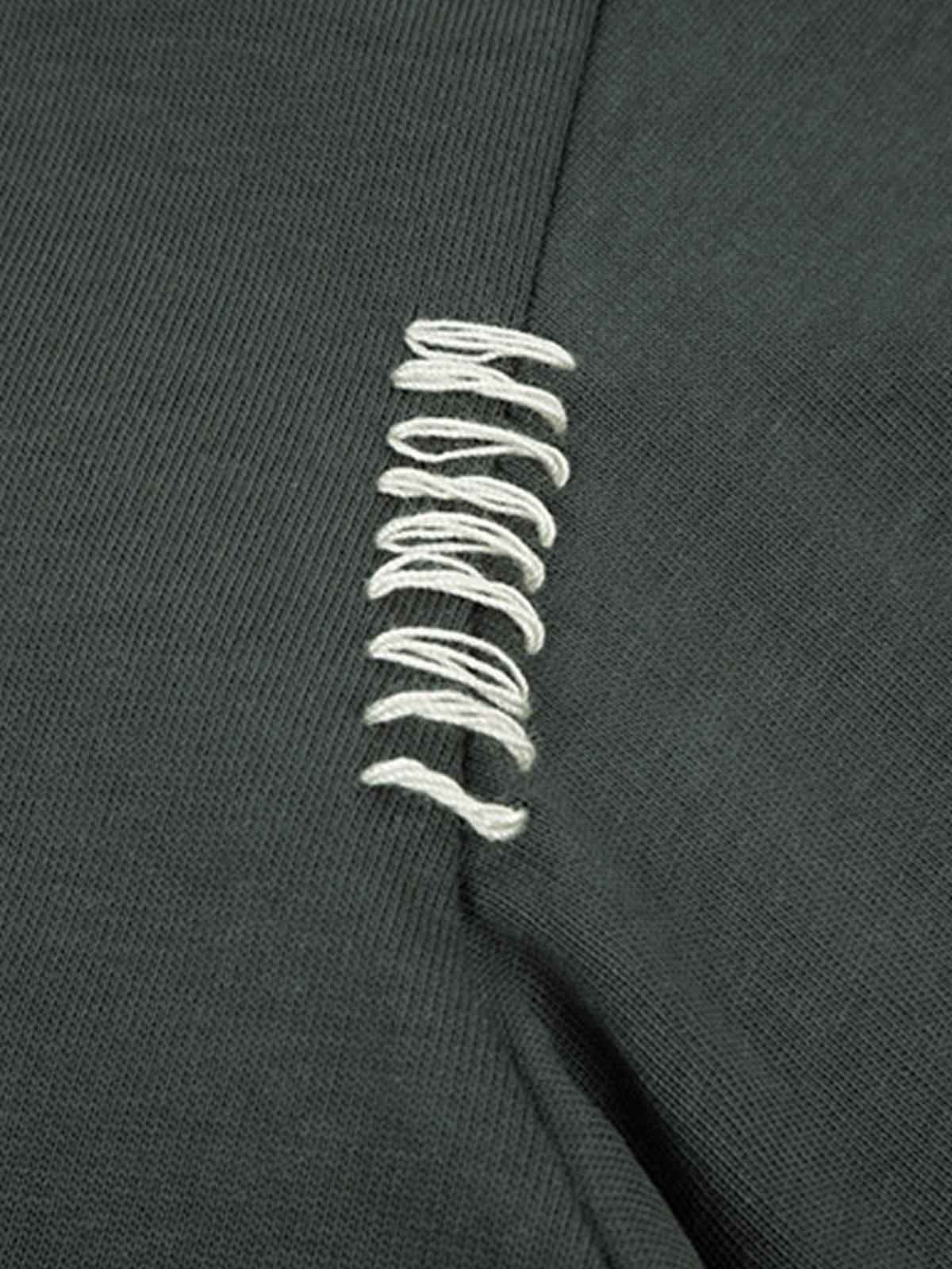 Cotton Oversized T-Shirt with Contrast Stitching and Minimalist Design?