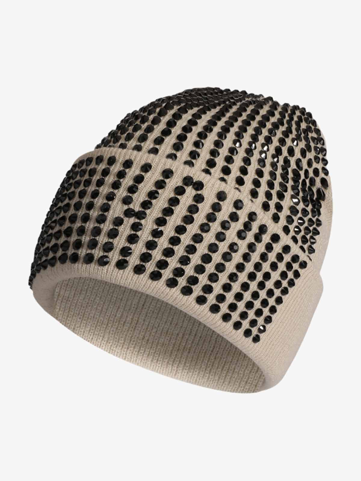 Knitted Rhinestone Beanie Hat with Sequins and Sparkle Design for Women and Men Fashion Winter Warm Cap?