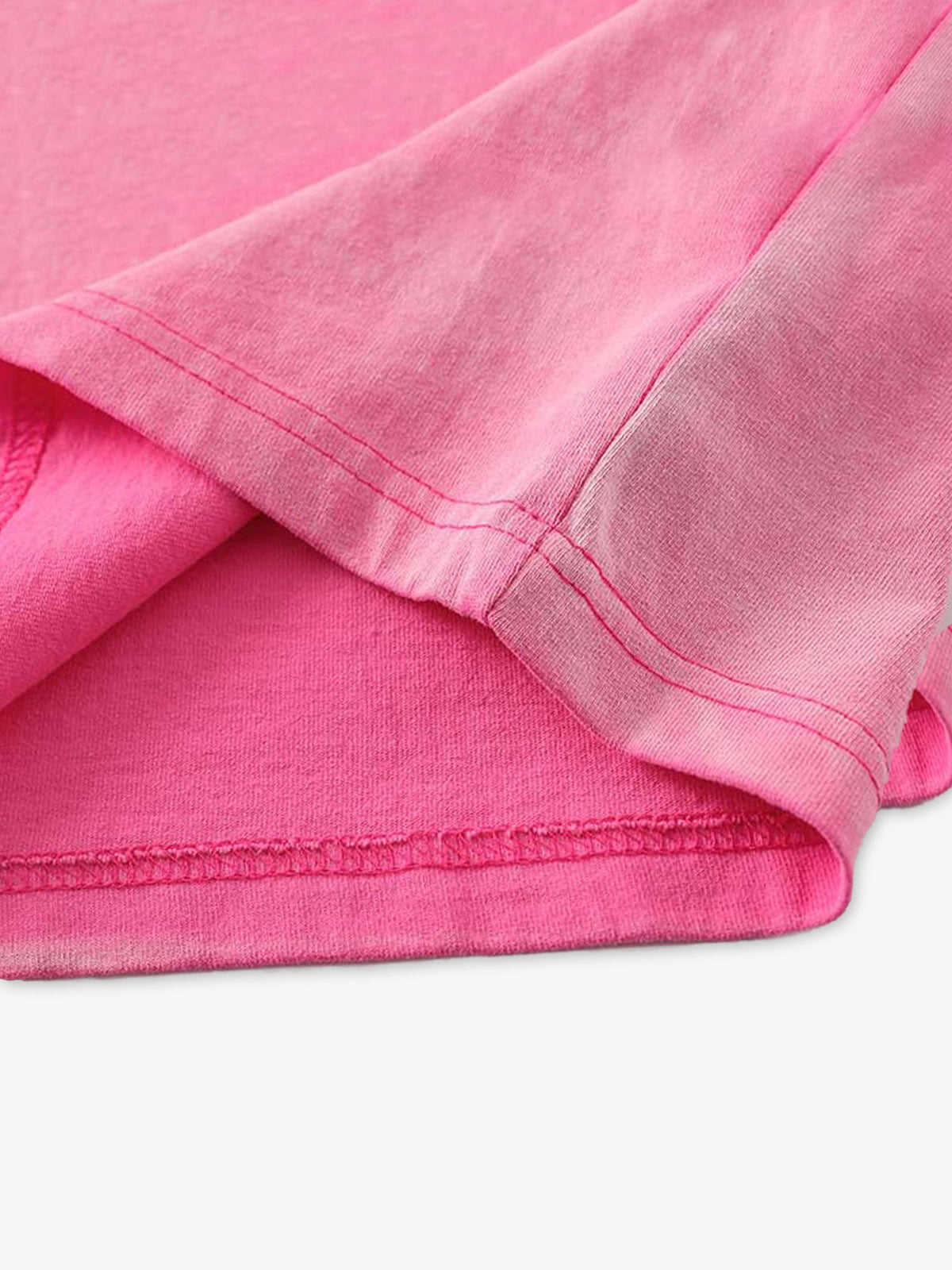 Thesupermade-Unisex Loose-fit Gradient Pink And Black Street Punk T-shirt With Gothic Pattern Print, Suitable For Street?