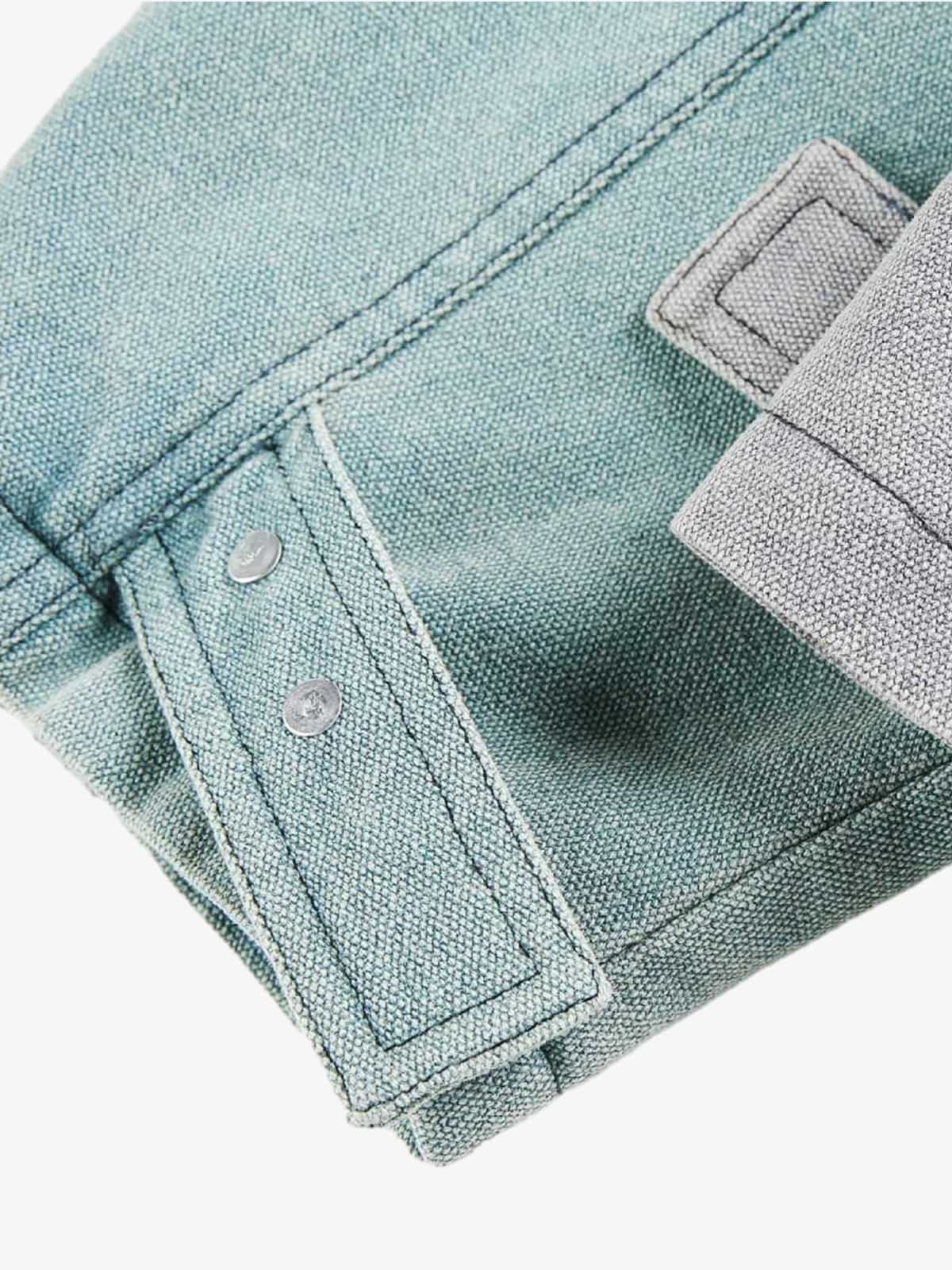 Color-Block Corduroy Denim Jacket for Men - Stylish and Versatile Outerwear 
