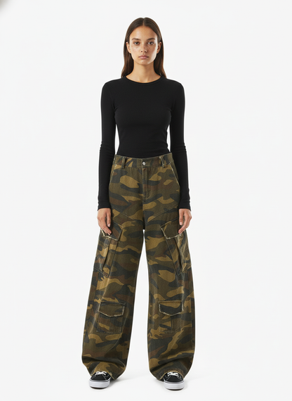 Vintage Camouflage Machete Workwear Pants