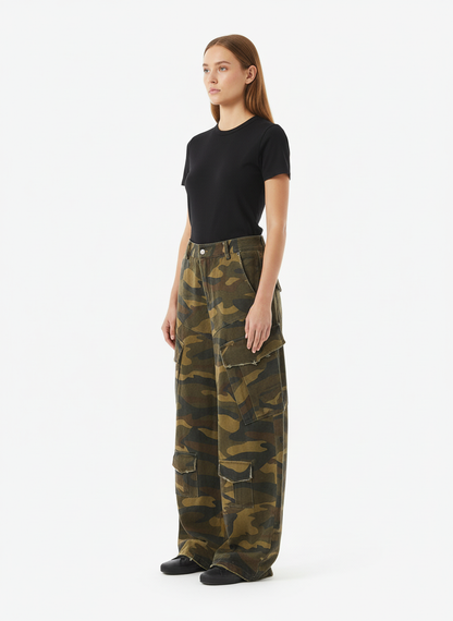 Vintage Camouflage Machete Workwear Pants