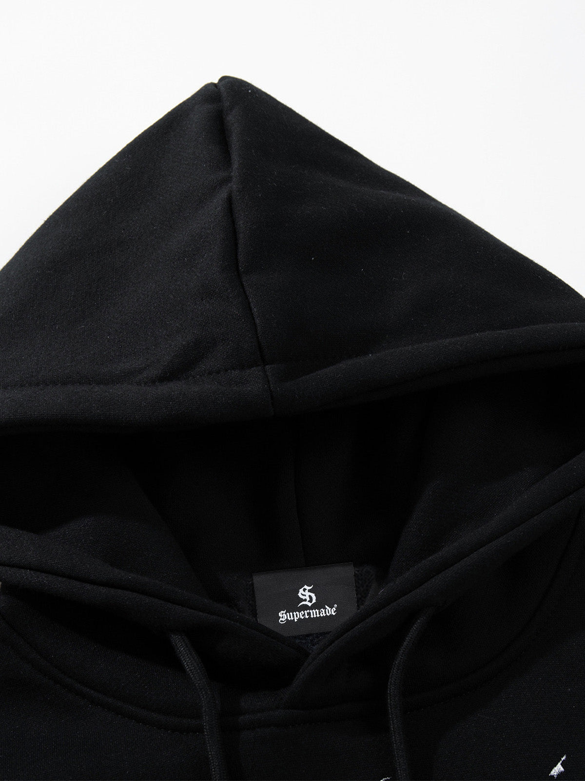 Street Washed Distressed Dark Skeletons Print Hoodie 