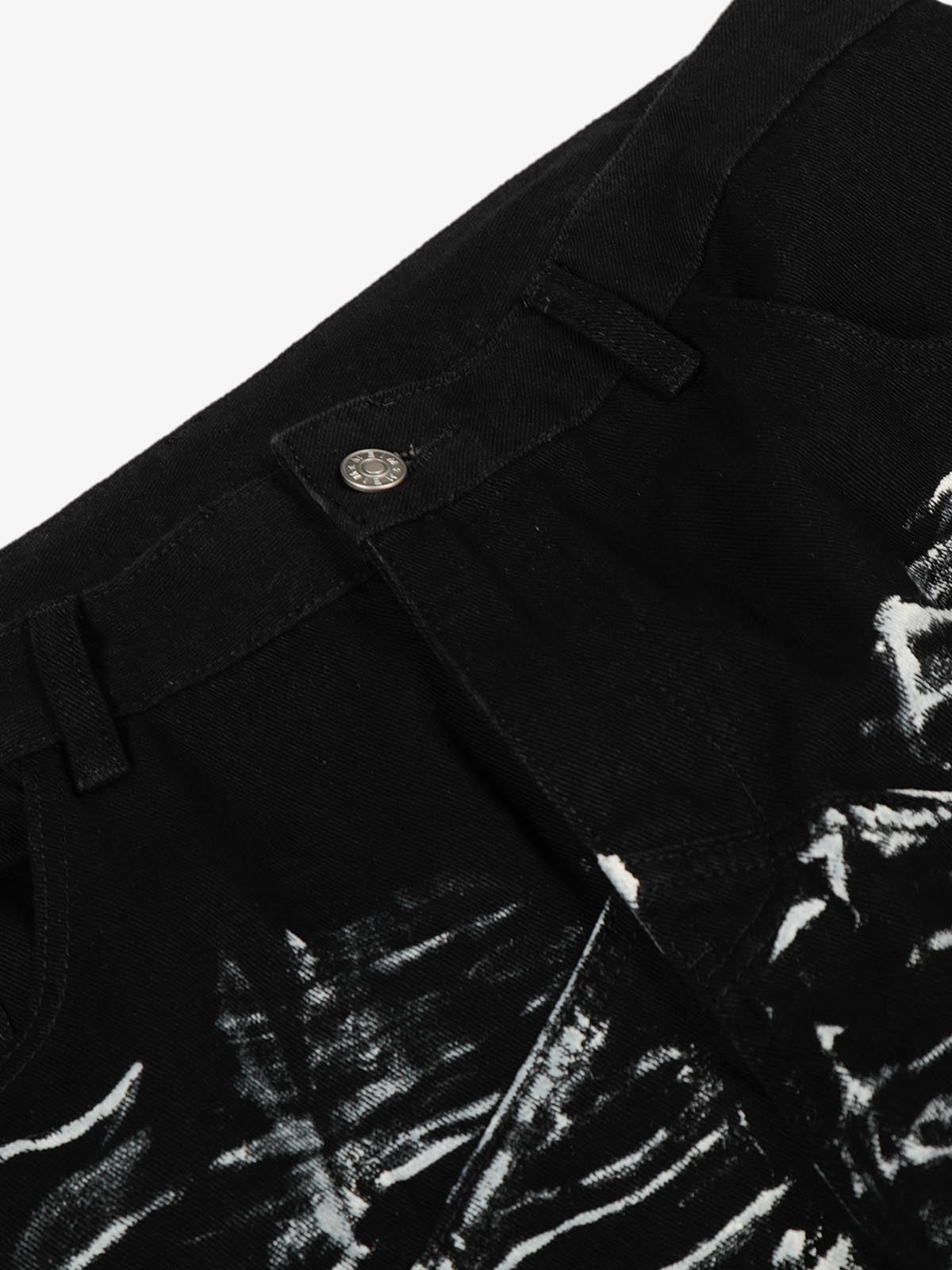 Street Star Painted Barrel Jeans 