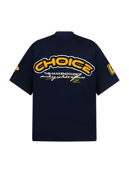 Heavy Embroidery Patch Embroidered T-shirt 