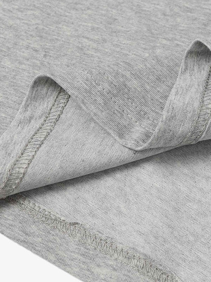 Black Long Sleeve T-Shirt with Plaid Shoulder Patch - Stylish and Versatile Top for Casual Wear 