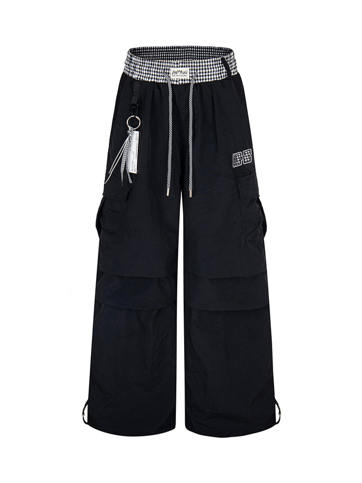 Double Waist Drawstring Baggy Cargo Pants 