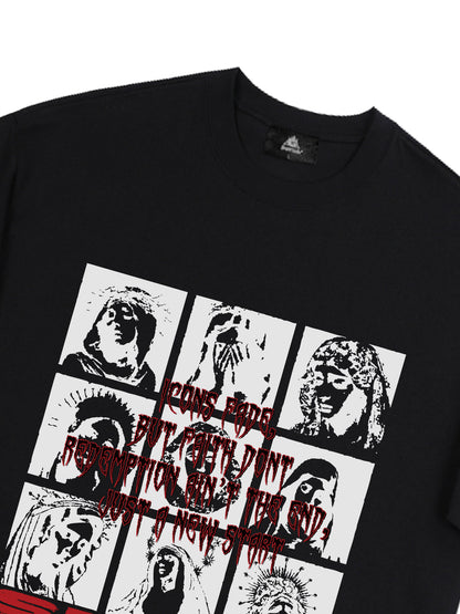 Original Saint Slogan Graphic T-Shirt 