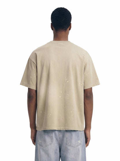 Washed Splash Ink Cosmic Statue Print Galaxy Art T-Shirt?