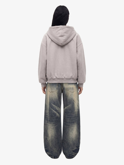 Thesupermade Fur Hooded Zip Up Quilted Jacket - 2510