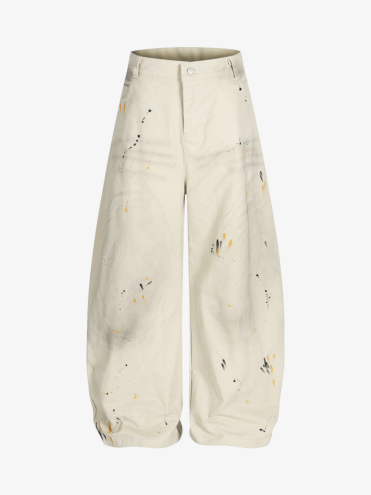 Retro Inkjet Dirty Dyed Barrel Pants 